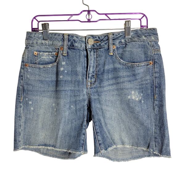 American Eagle Pants - American Eagle Denim blue Shorts Cut-Off Distressed Frayed Hem Womens size 4